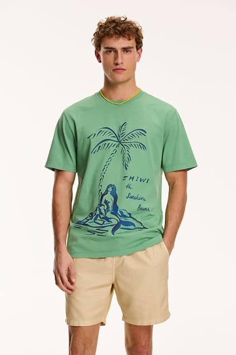 MEN MERMAID T-SHIRT SAGE GREEN by Shiwi