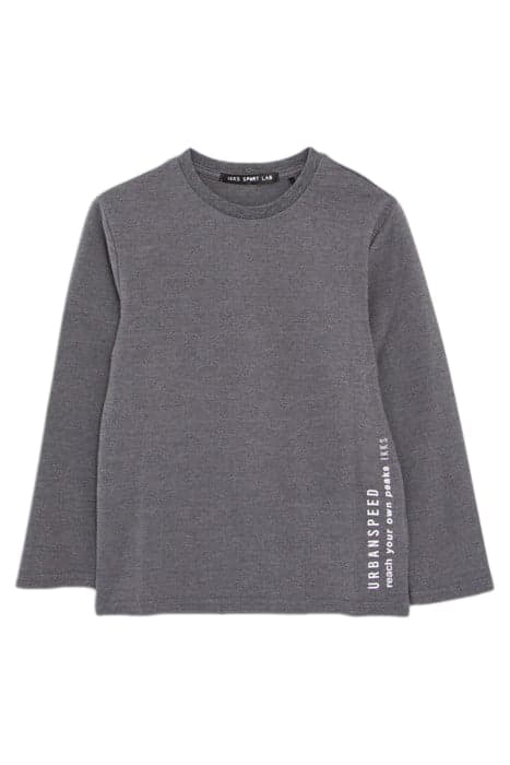 BOYS’ GREY T-SHIRT WITH FLOCKED POCKET by IKKS