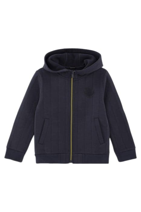 BOYS’ NAVY STRIPED-LOOK SWEATSHIRT FABRIC CARDIGAN by IKKS