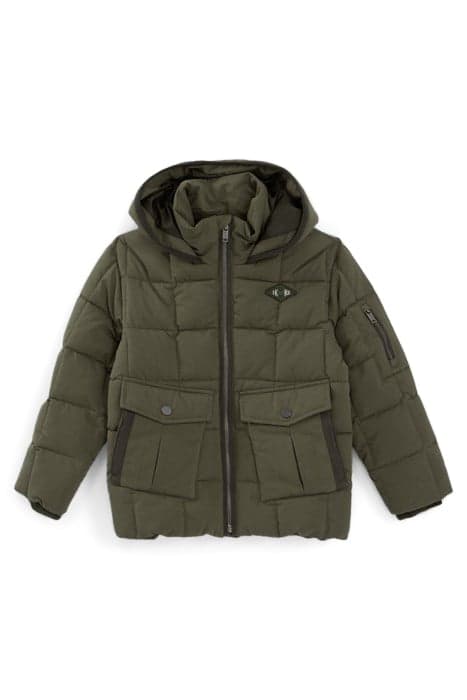 BOYS’ KHAKI DOUBLE OPENING POCKET PADDED JACKET by IKKS