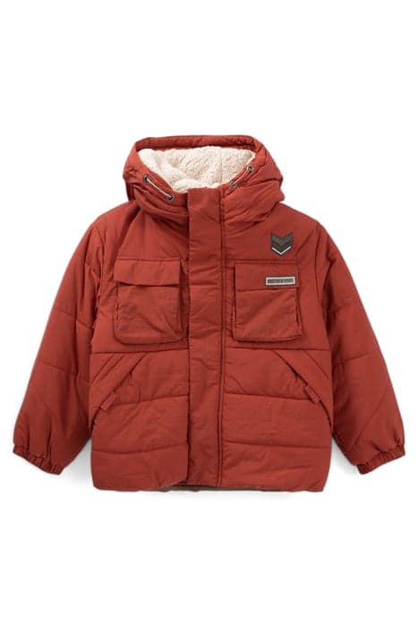 BOYS’ BRICK FUR-LINED RECYCLED PADDED JACKET by IKKS