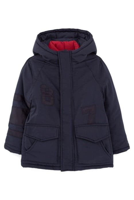 BOYS’ 2-IN-1 NAVY PARKA AND COLOUR BLOCK PADDED JACKET by IKKS