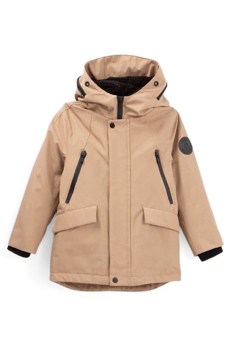 BOYS’ 2-IN-1 MOCHA PARKA AND BLACK JACKET by IKKS