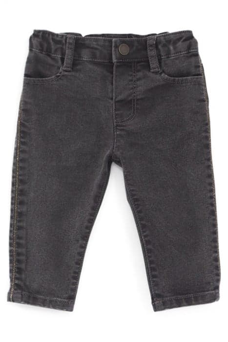 BABY GIRLS’ GREY JEANS WITH MICROBEADS DOWN SIDES by IKKS