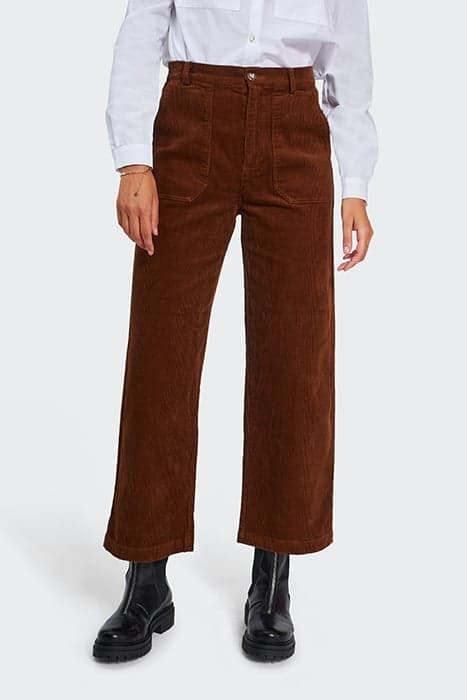 CHESTNUT CORDUROY SUIT TROUSERS by ICODE