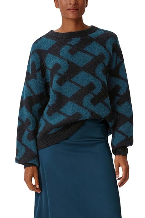 COMMA PULLOVER BLUE GREEN by Comma