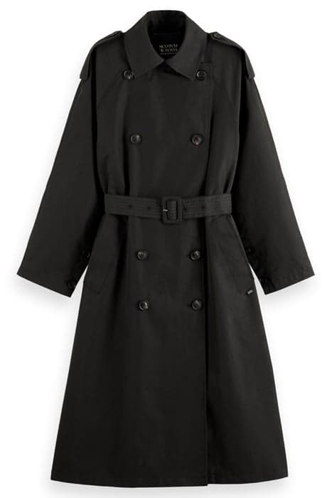 OVERSIZED BELTED TRENCHCOAT EVENING BLACK by Scotch & Soda