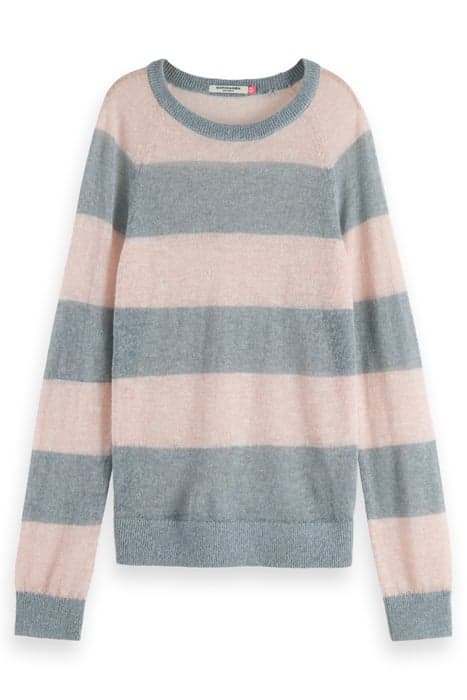 BLOCK STRIPE RAGLAN PULLOVER SEA FLOWER STRIPE by Scotch & Soda