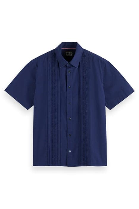 SOLID COTTON SHIRT NAVY BLUE by Scotch & Soda