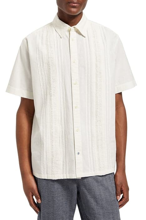 SOLID COTTON SHIRT BRIGHT WHITE by Scotch & Soda