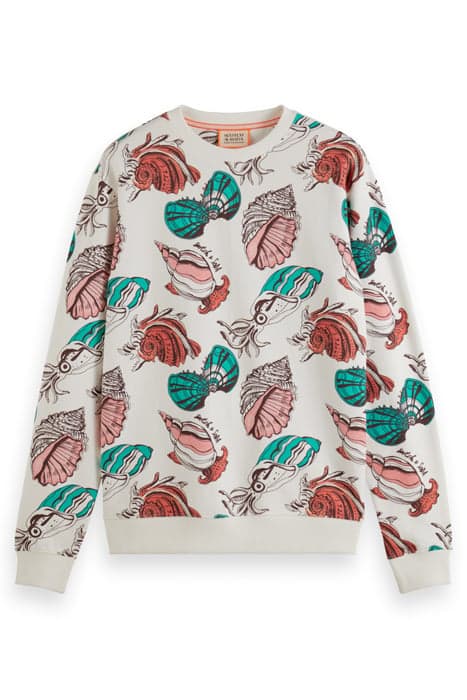 ALL-OVER PRINT SWEATSHIRT SEASHELLS WHITE AOP by Scotch & Soda