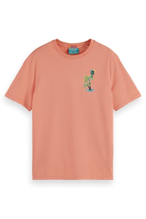 FRONT BACK ARTWORK T-SHIRT CORAL REEF by Scotch & Soda