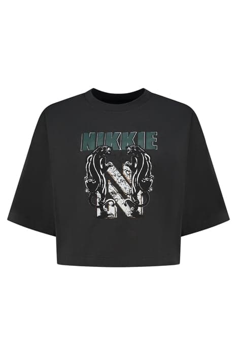 NIKKIE PANTHER T-SHIRT PIRATE BLACK by NIKKIE