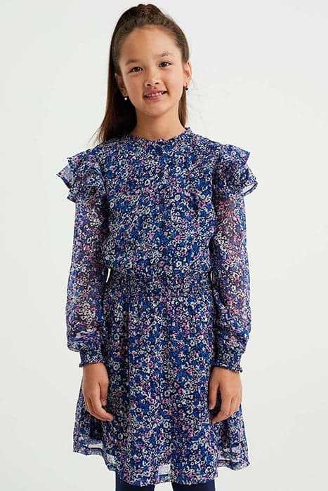 DRESS MID LENGTH DARK BLUE by WE Fashion