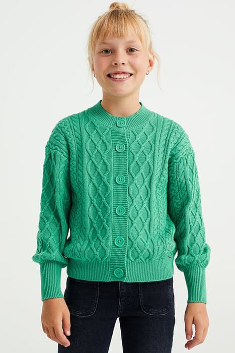 CARDIGAN BRIGHT GREEN by WE Fashion