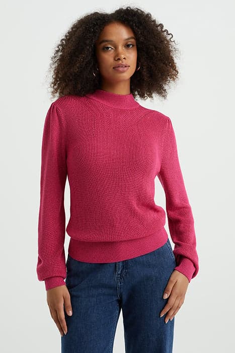 KNITTED PULLOVER PINK by WE Fashion