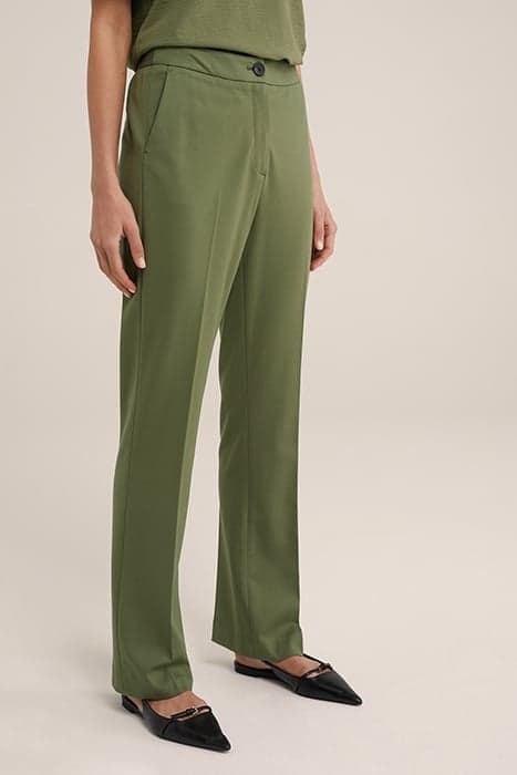 TROUSER OLIVE GREEN by WE Fashion