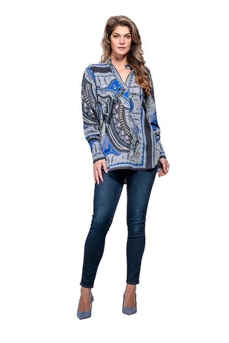 BLOUSE AACHEN BLUE PAISLEY BLUE by Mucho Gusto