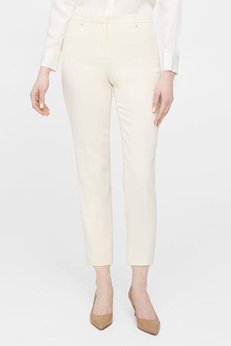 TREECA PANT IN ADMIRAL CREPE NEW RICE by THEORY