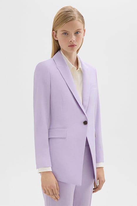 ETIENNETTE BLAZER IN GOOD WOOL LILAC SKY by THEORY