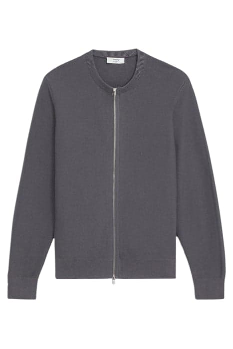 NYLON-WOOL COMBO CARDIGAN GRAPHITE by THEORY