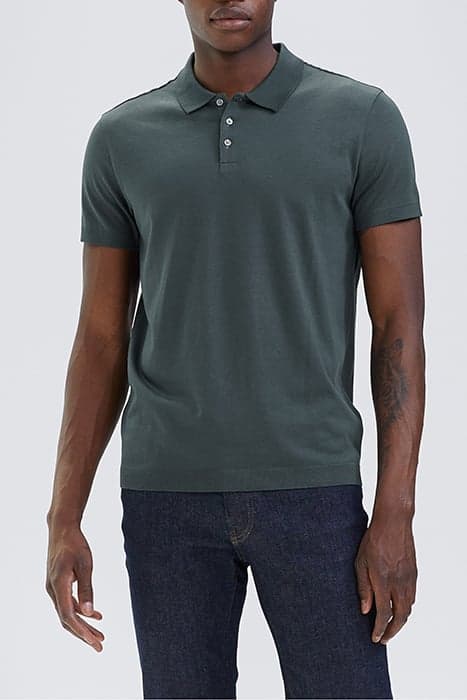 STEEL COTTON MODAL POLO SHIRT STEEL by IKKS