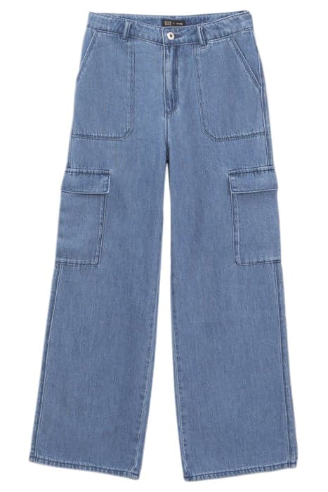 GIRLS’ BLUE COMBAT EXTRA WIDE LEG JEANS BLUE by IKKS