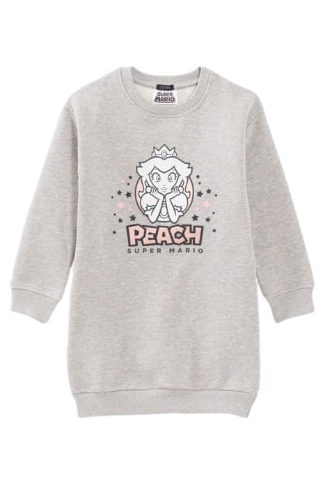 GIRLS’ GREY PRINCESS PEACH SWEATSHIRT DRESS, PEACH IMAGE GRE by IKKS