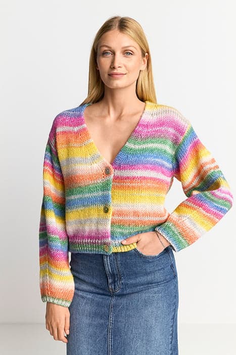 CARDIGAN SPACE DYE YARN CRUISE BLUE by Rich & Royal