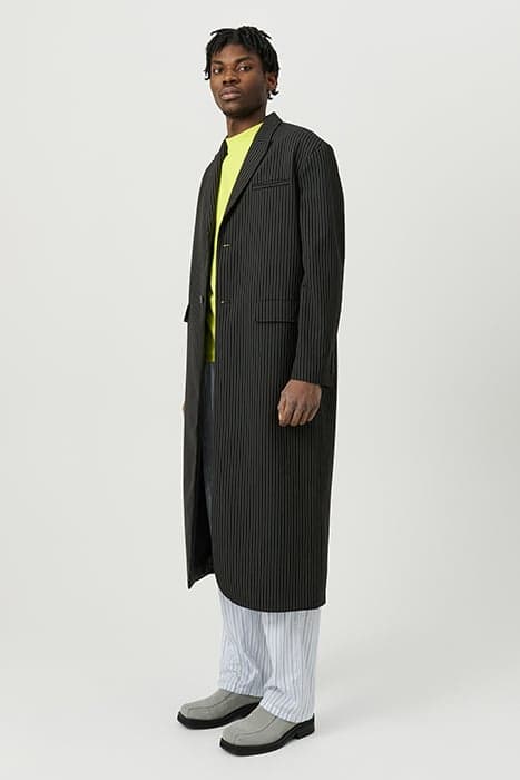 TROY COAT BLACK PINSTRIPE by Soulland