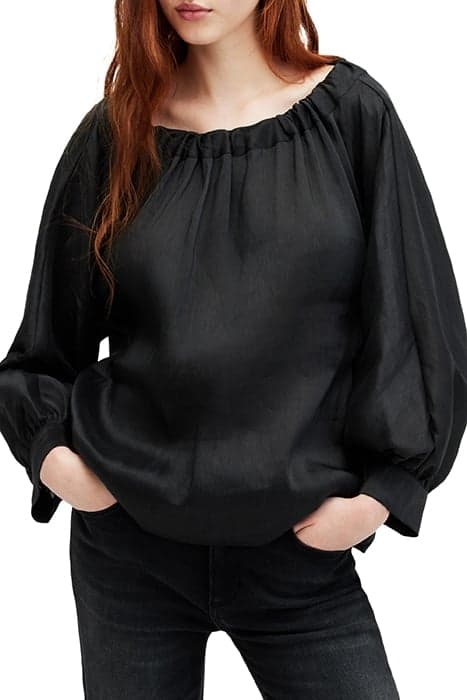 ELLIE TOP BLACK by AllSaints