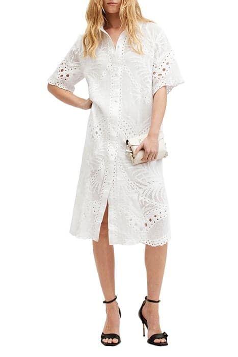 MERIA BRODERIE DRESS OPTIC WHITE by AllSaints