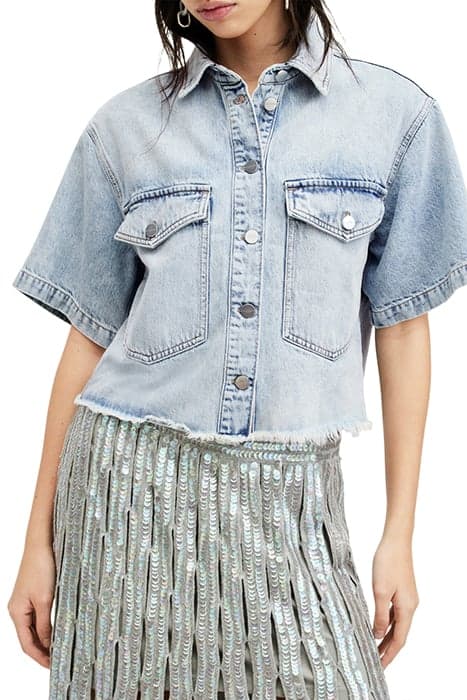 TOVE SS DENIM SHIRT LIGHT INDIGO by AllSaints