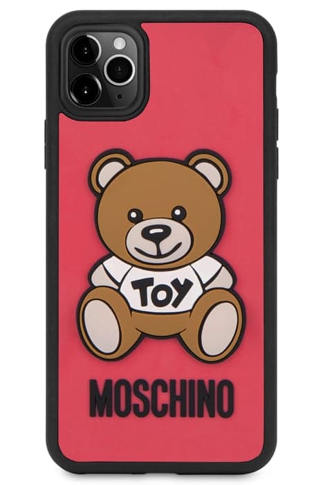 MOSCHINO TEDDY BEAR IPHONE XI PRO MAX COVER RED by Moschino