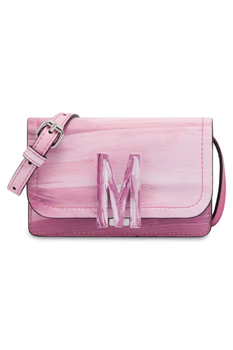 M PAINTING SMALL SHOULDER BAG PINK by Moschino