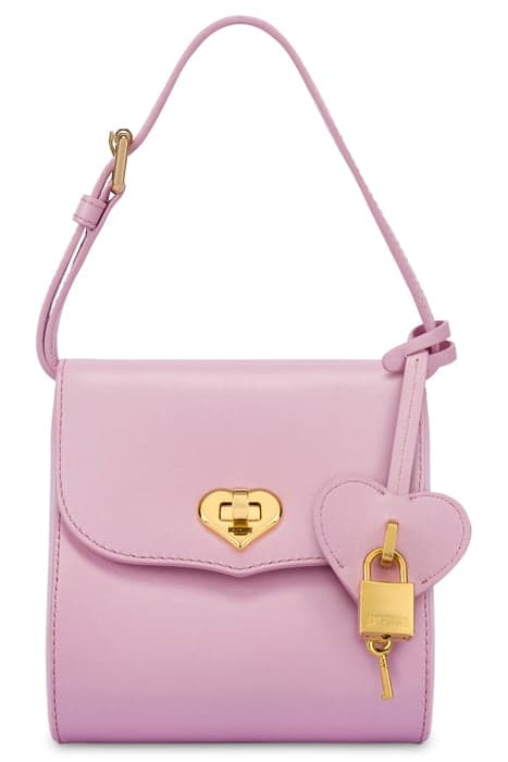 HEART LOCK SHOULDER BAG PINK by Moschino