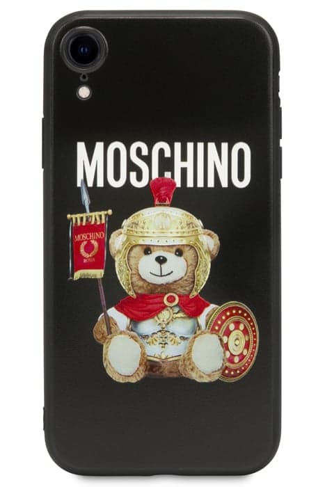 IPHONE XR ROMAN TEDDY BEAR COVER BLACK by Moschino