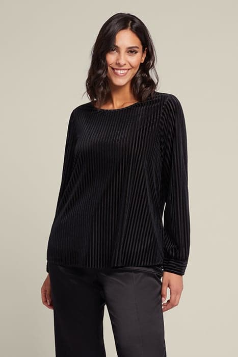 CORDUROY BLOUSE BLACK by Elena Mirò