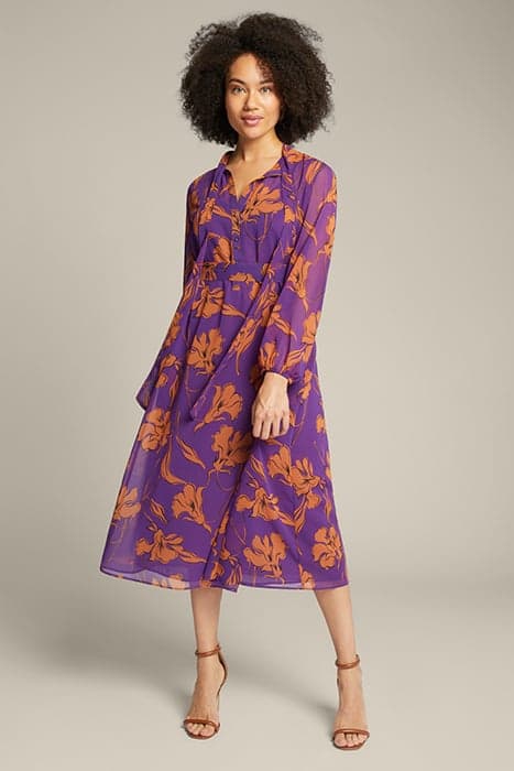 PRINTED GEORGETTE DRESS VIOLET by Elena Mirò