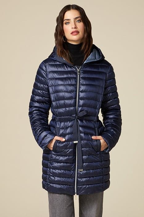 MIDI LIGHTWEIGHT DOWN JACKET BLUE by Oltre