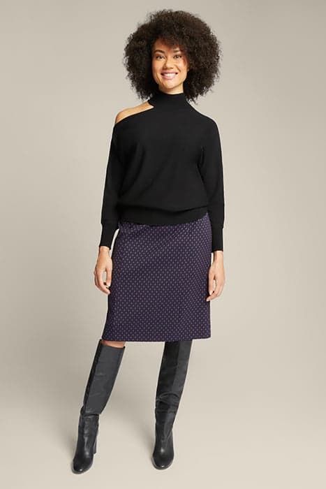 STRETCH JACQUARD FABRIC SKIRT by Elena Mirò