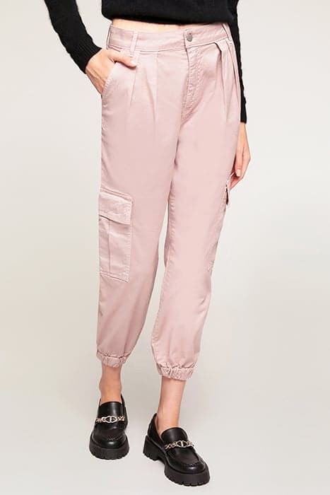 COTTON-BLEND CARGO TROUSERS BLUSH by Motivi