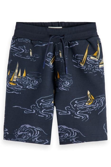 MID LENGTH - ALLOVER PRINT SWEATSHORTS SAILBOATS NIGHT by Scotch & Soda