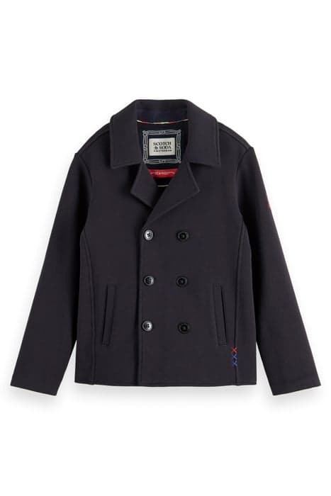 SWEAT QUALITY PEACOAT DEEP SEA by Scotch & Soda