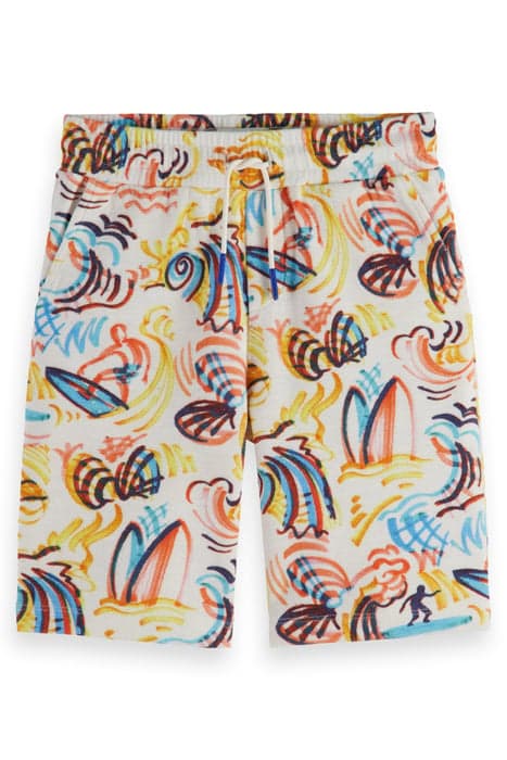 MID-LENGTH - ALL-OVER PRINTED SWEATSHORTS SURF SCRIBBLE by Scotch & Soda