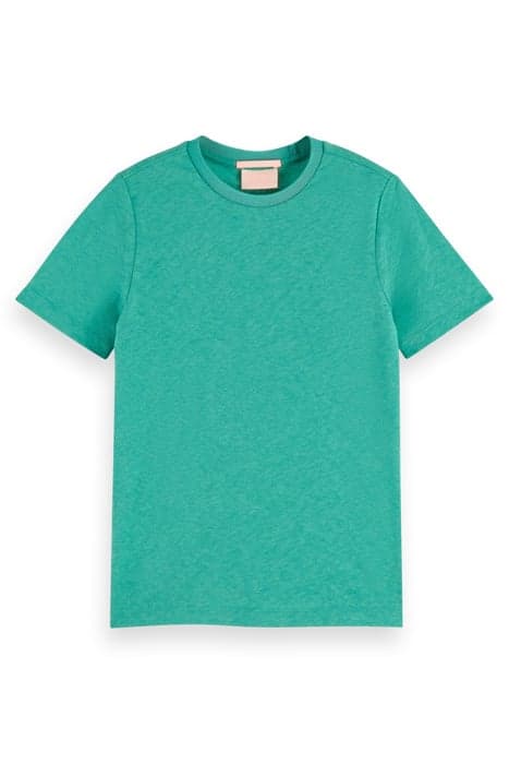 SLIM-FIT LINEN BLEND T-SHIRT OCEAN by Scotch & Soda