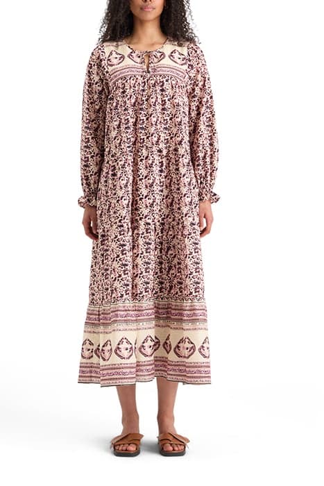 MAXI DRESS WITH FLOUNCES FLORAL BORDER by Scotch & Soda