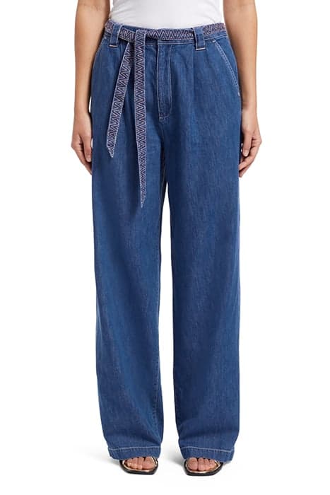 SUMMERY PANT WITH BELT — WASHED INDIGO WASHED INDIGO by Scotch & Soda