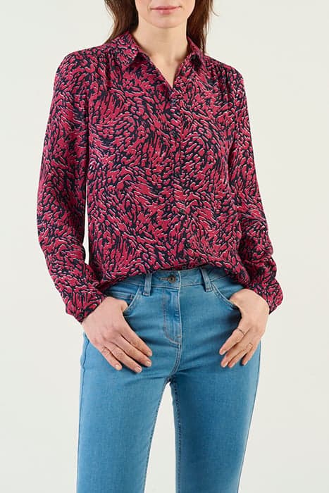 BLOUSE WOVEN LONG SLEEVES 22002016 RED BUD by Sandwich