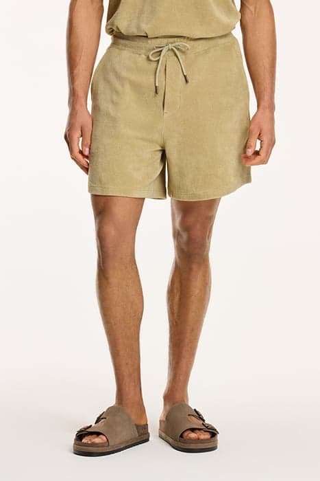 EVAN TOWELING SHORTS BEIGE by Shiwi